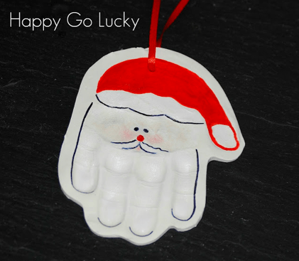 Keepsake Santa Handprint Ornament