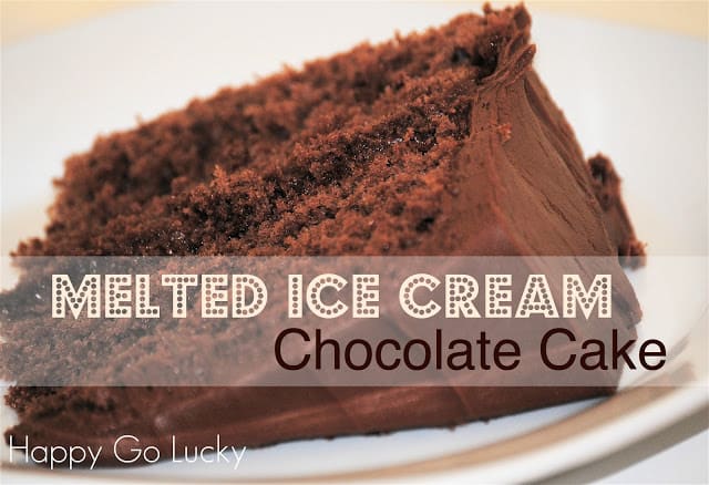 Melted Ice Cream Chocolate Cake