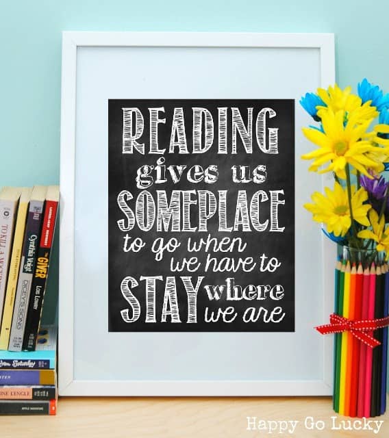 Reading Gives Us Someplace to go 