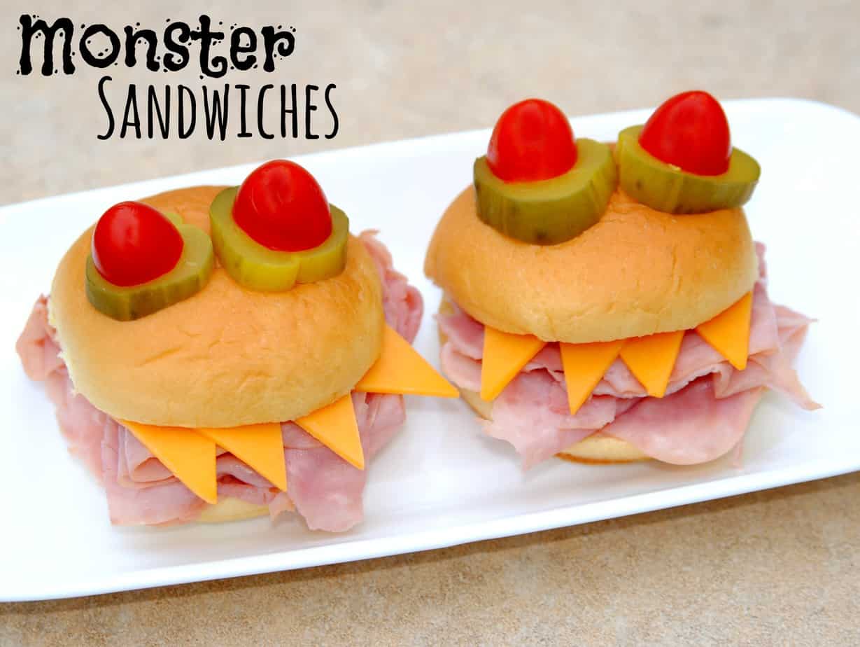 Monster Sandwiches {and other fun Halloween dinner ideas}