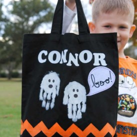Personalized trick-or-treat Halloween bag