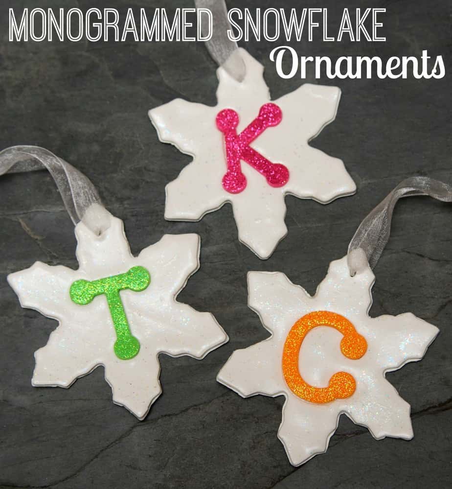 Monogrammed Snowflake Ornament