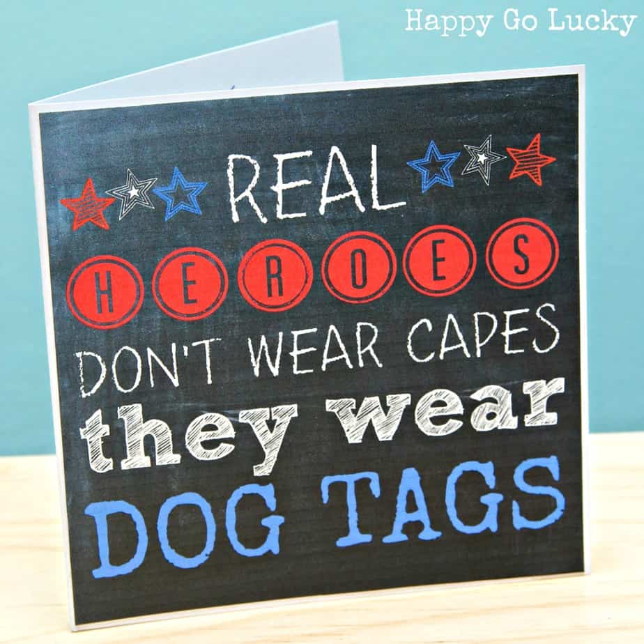 Real Heroes Wear Dog Tags – Free Printable