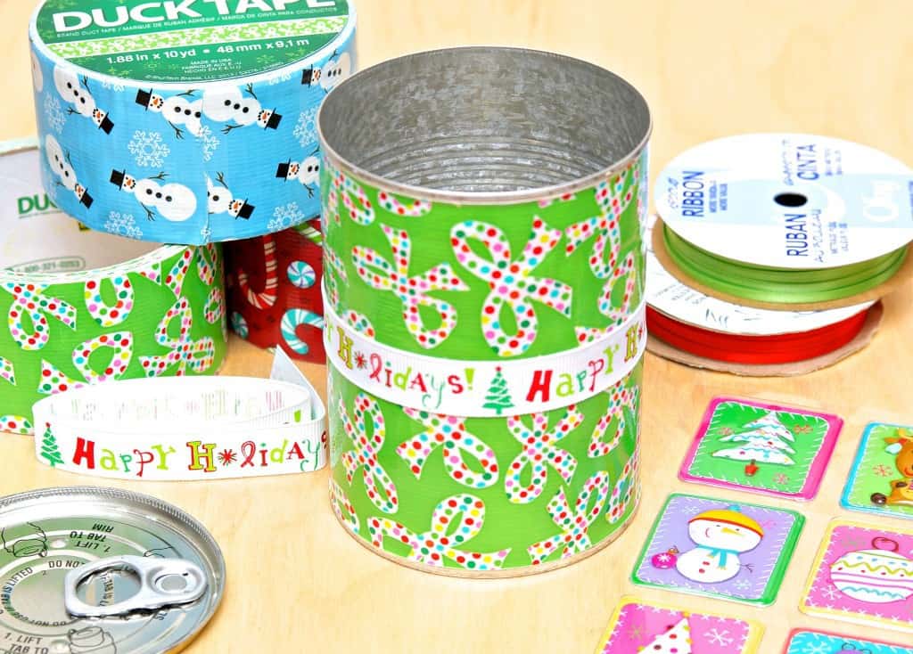 Holiday Gifts in a Can with Duck Tape