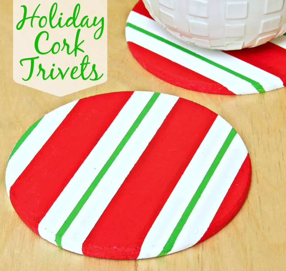 Holiday Cork Trivets using FrogTape®