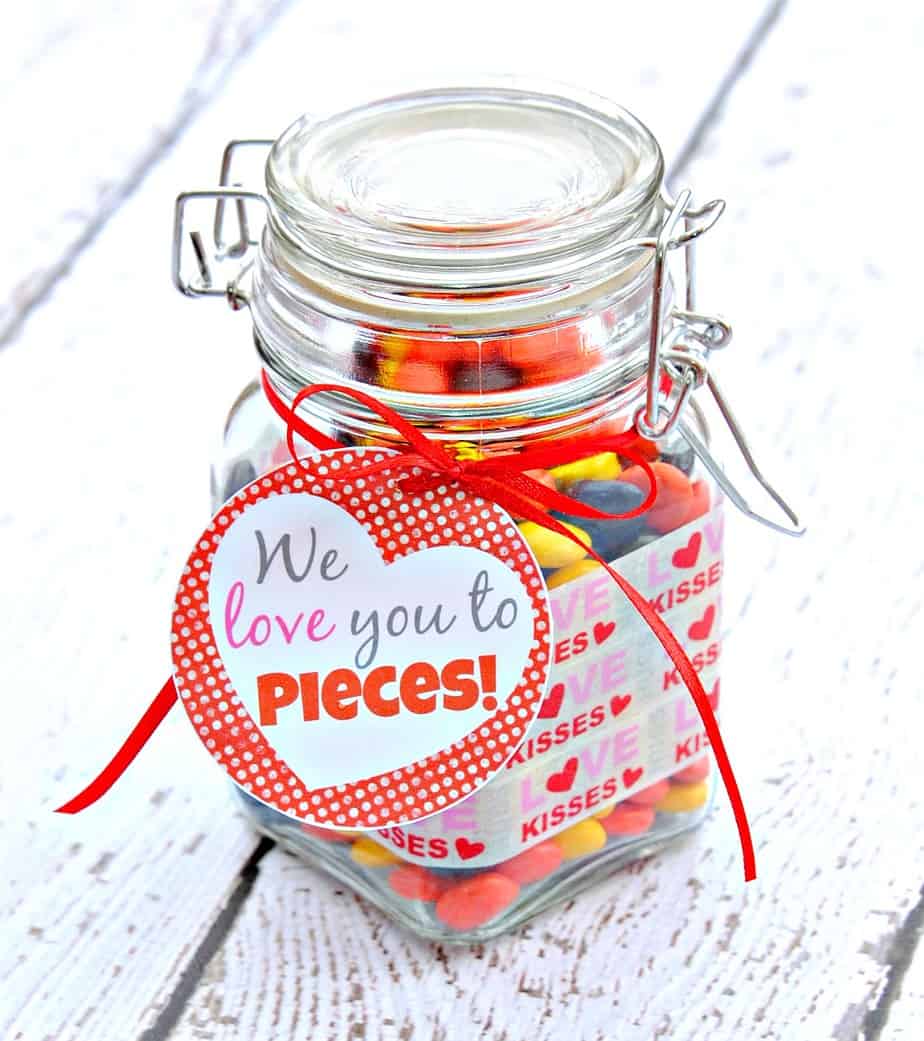 We Love You to Pieces! {Valentine’s Day Gift in a Jar}