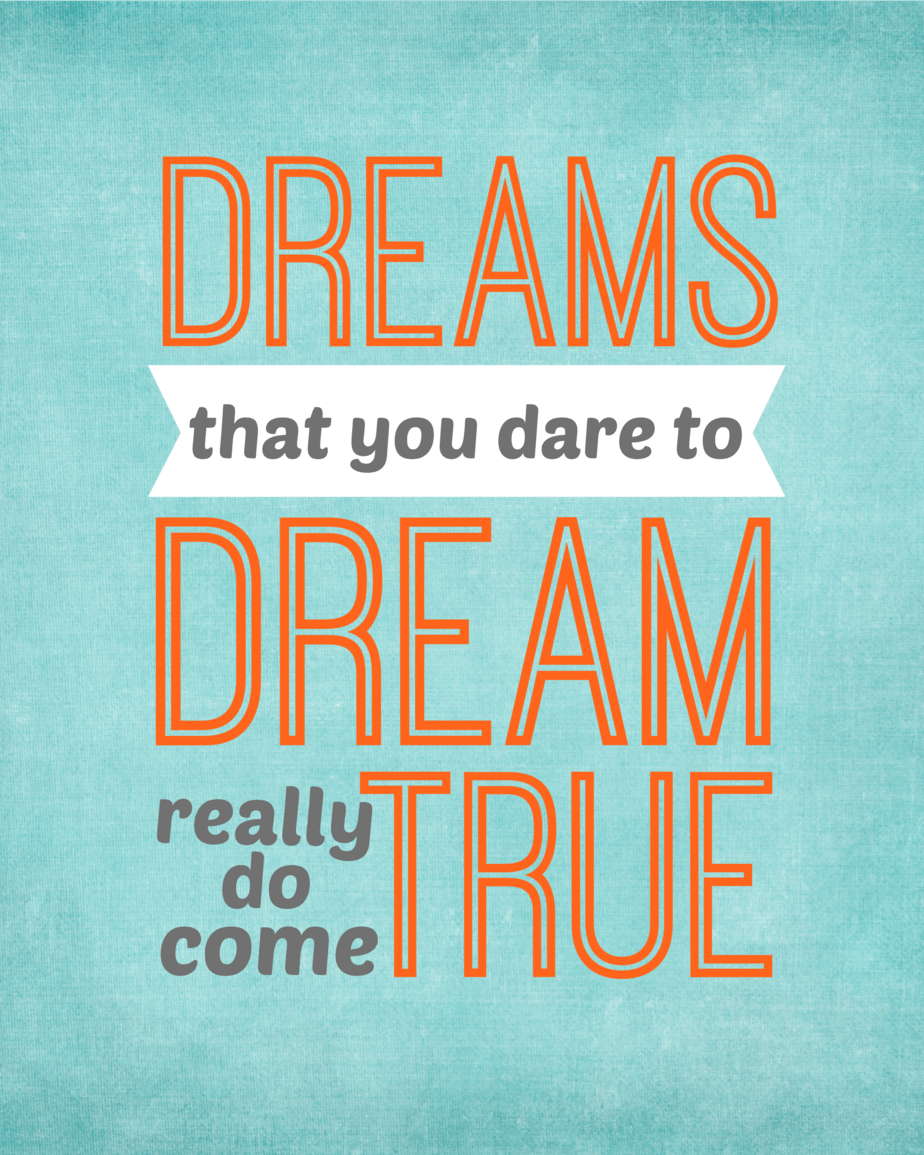 Dreams Really Do Come True {The Wizard of Oz Inspired Printable}