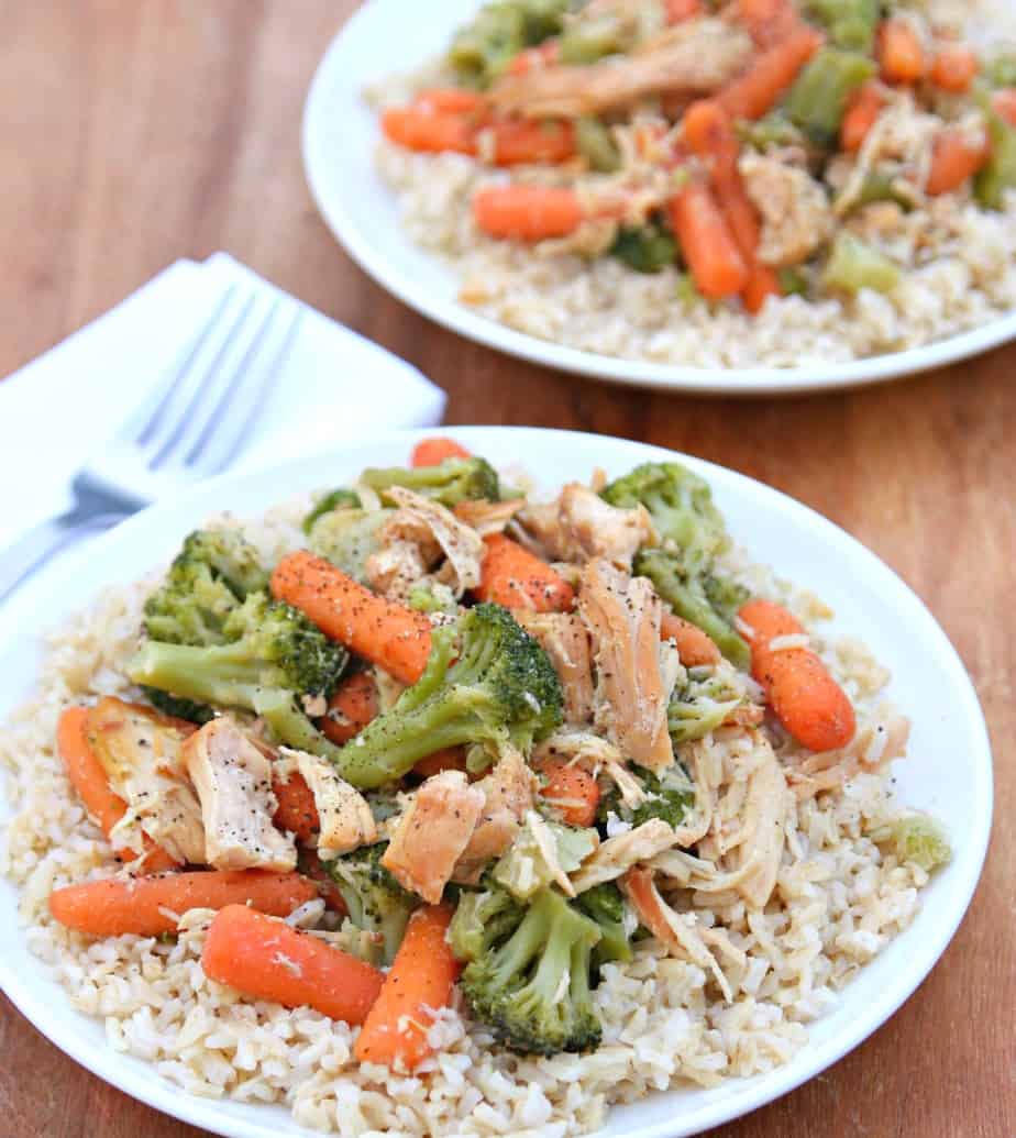 Easy Slow Cooker Chicken and Veggies Recipe