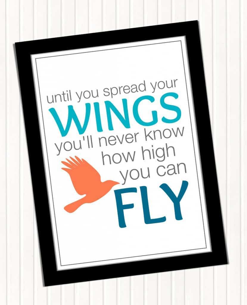 Until You Spread Your Wings – Free Printable
