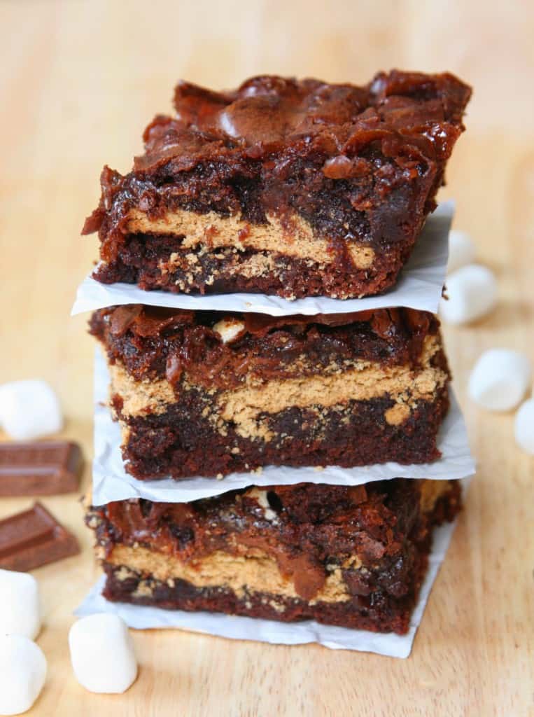 S'mores Brownies - Happy Go Lucky
