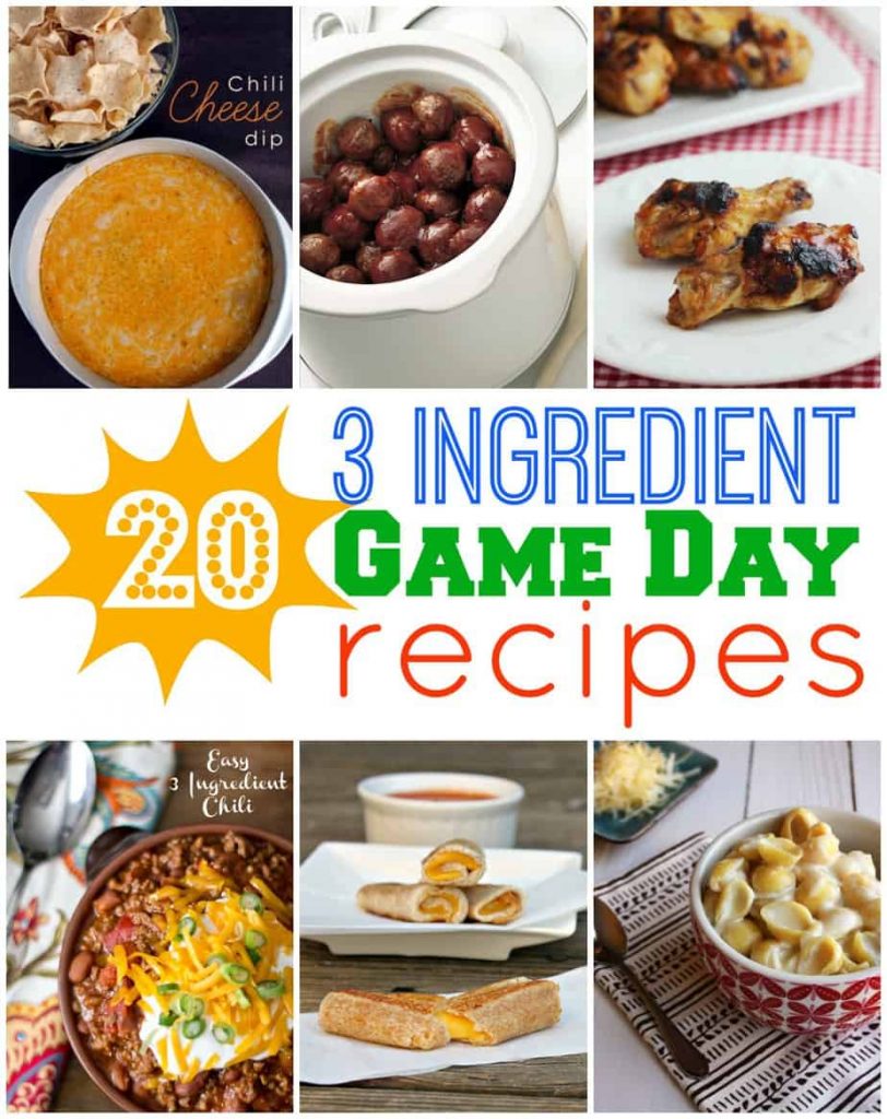 3 ingredient game day recipes