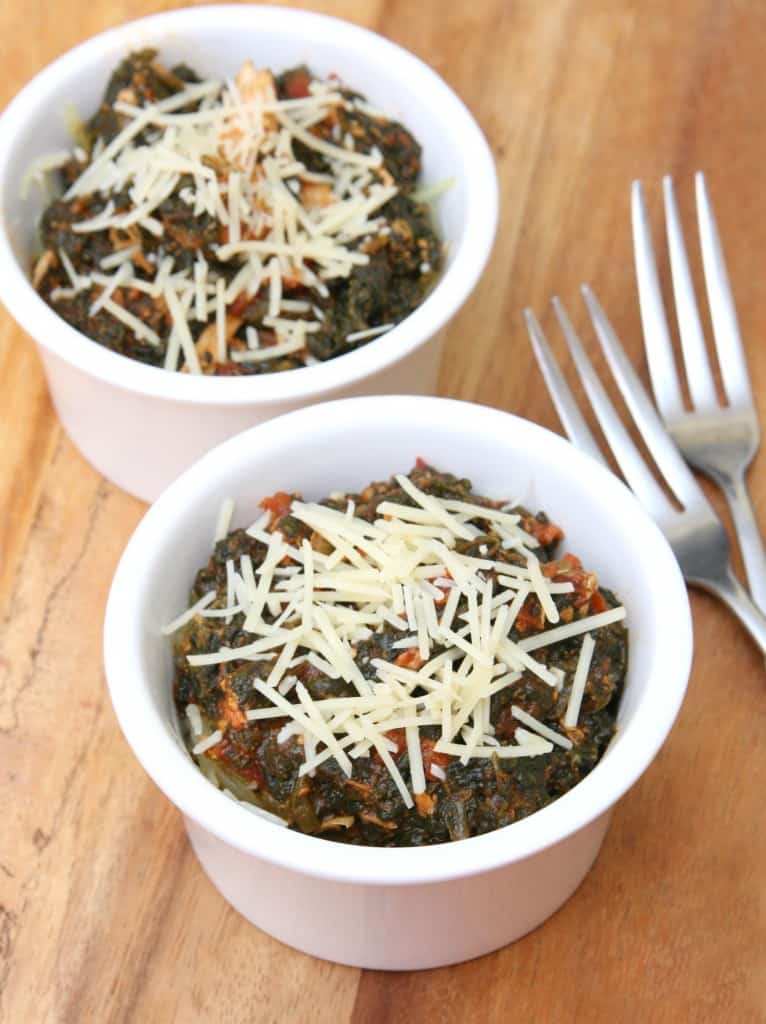 Spinach and Chicken - 5 Ingredient Clean Eating Recips