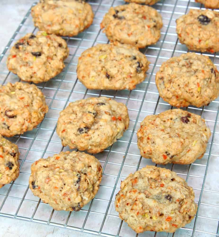 Oatmeal Cookies with Zucchini and Carrots