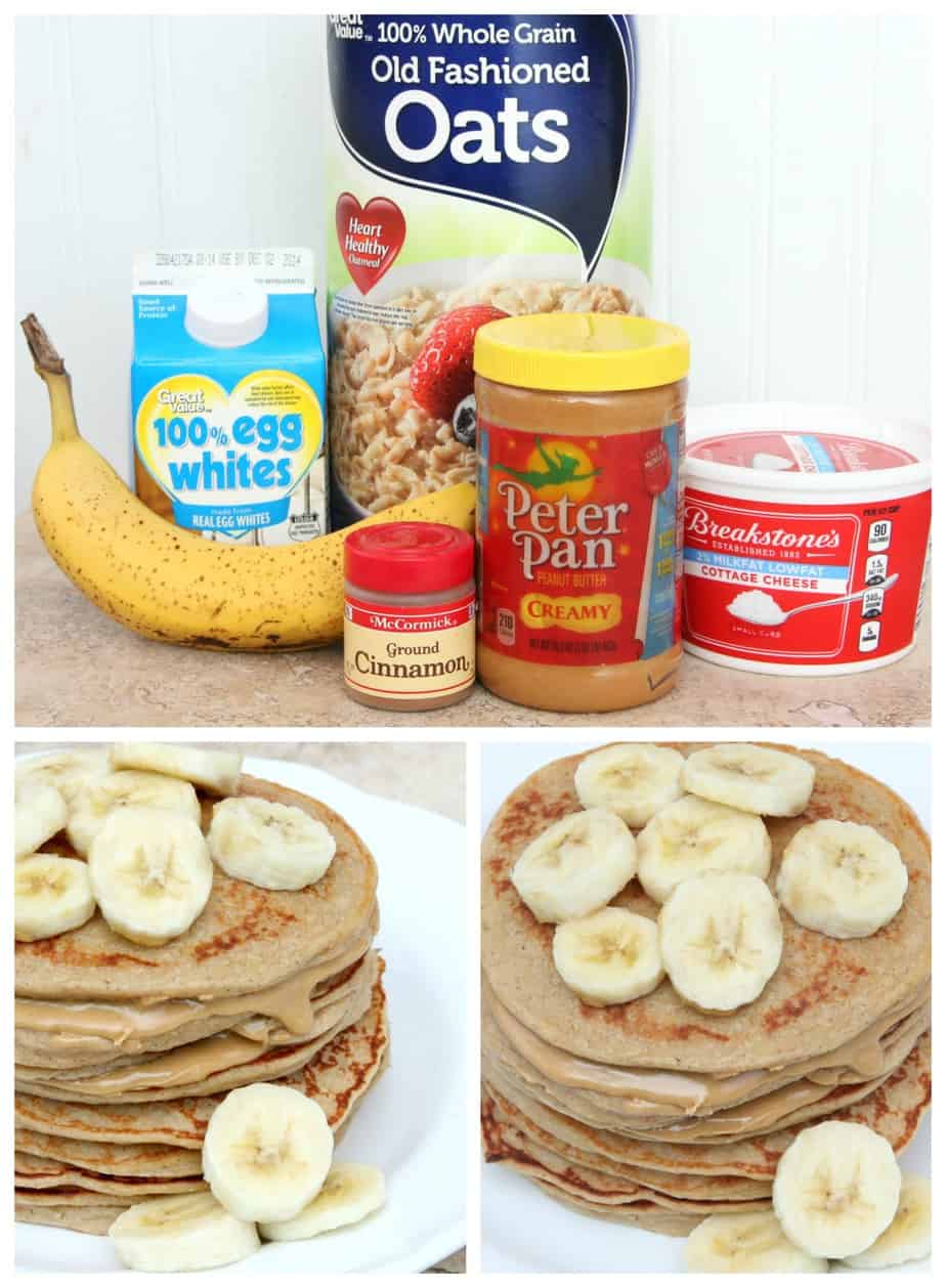Peanut Butter and Banana Protein Pancakes