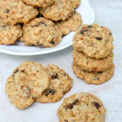 Oatmeal Raisin Cookies with Zucchini and Carrots