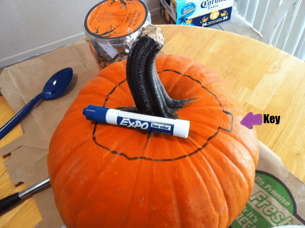 Pumpkin Carving - Dry Erase Markers