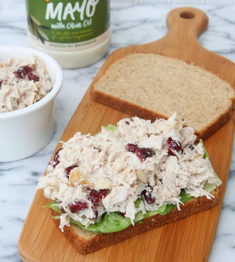 Turkey Salad with Almonds and Dried Cranberries