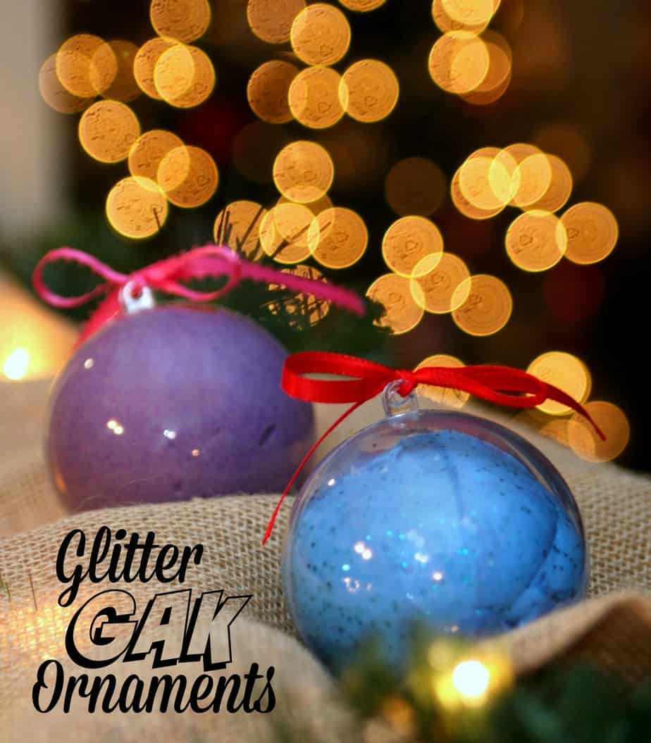Movie Night Gift Basket with Glitter Gak Ornaments