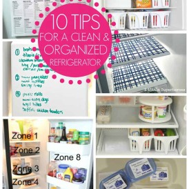 10 tips for a clean and organized refrigerator