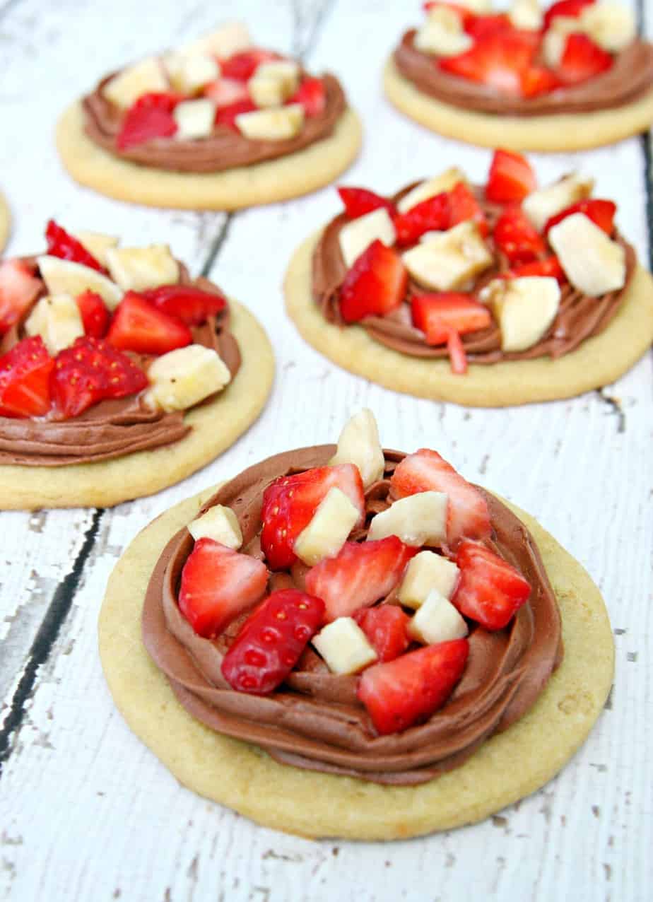 Chocolate Strawberry and Banana Cookies