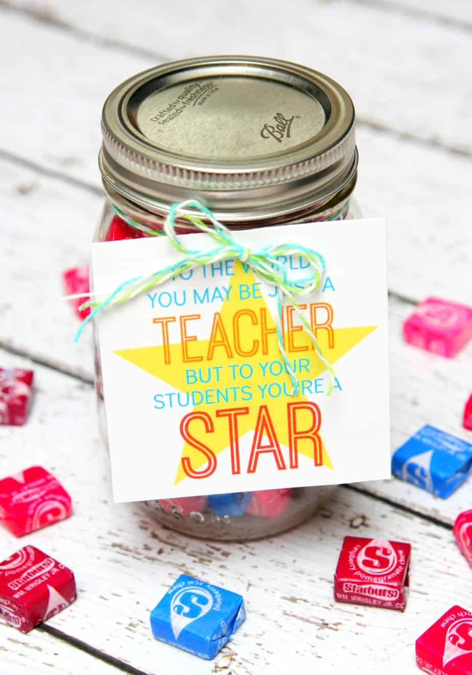 Star Teacher Gift in a Jar