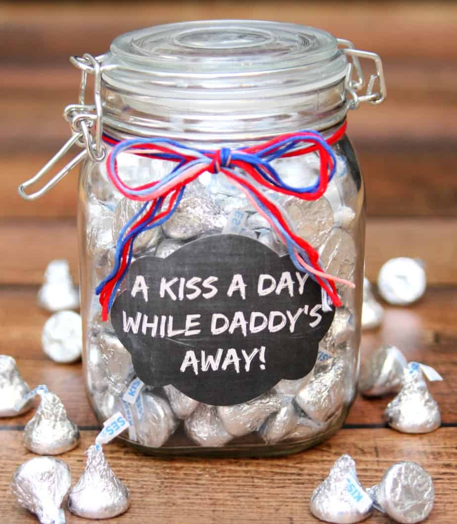 Our Deployment Jar – A Kiss A Day from Daddy!