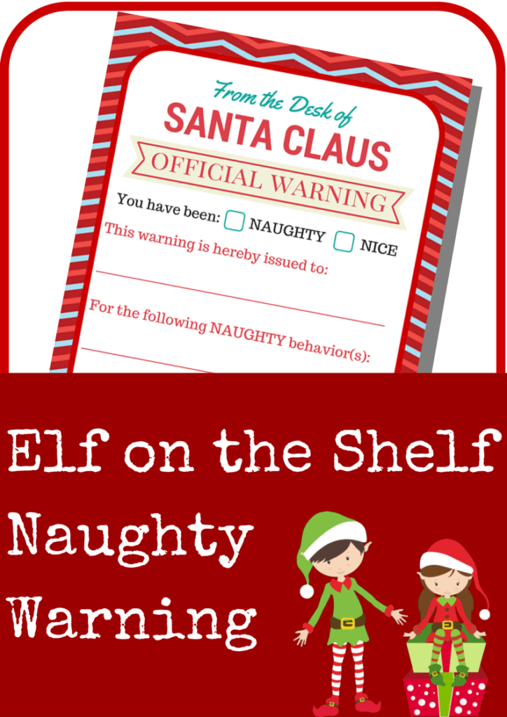Naughty List Letter from Santa