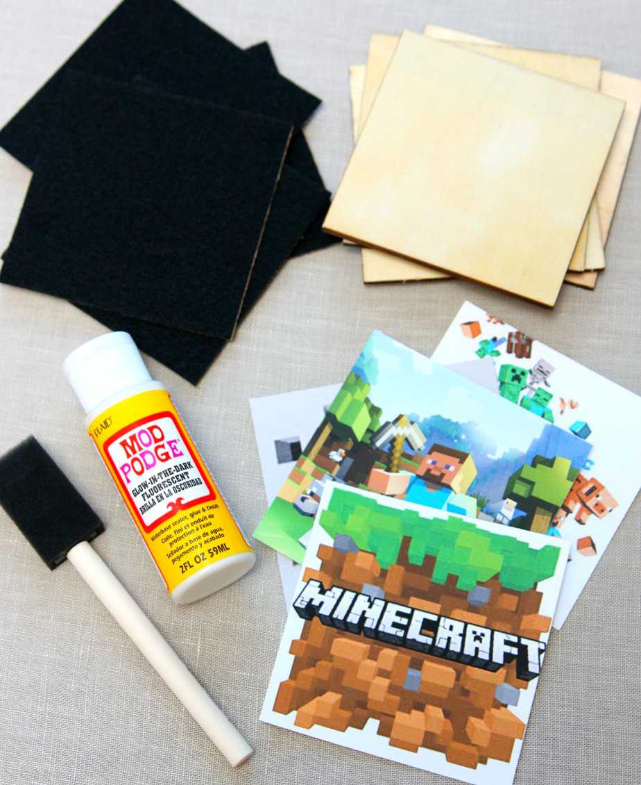 Minecraft Coasters Materials
