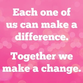 Together we make a change
