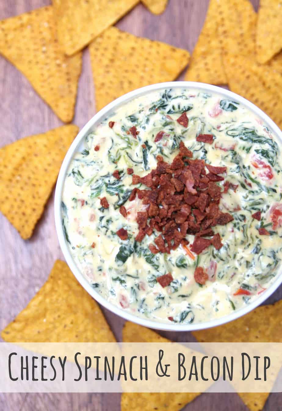 Slow Cooker Cheesy Spinach & Bacon Dip