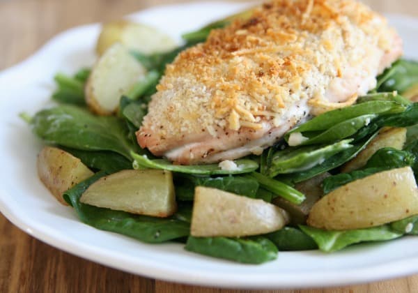 Crispy Chicken Parmigiana Salad