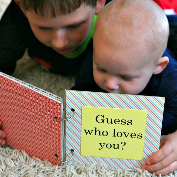 Guess who loves you? DIY Baby Board Book