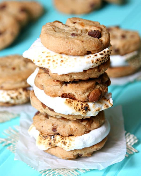 S'mores Cookies Sandwiches