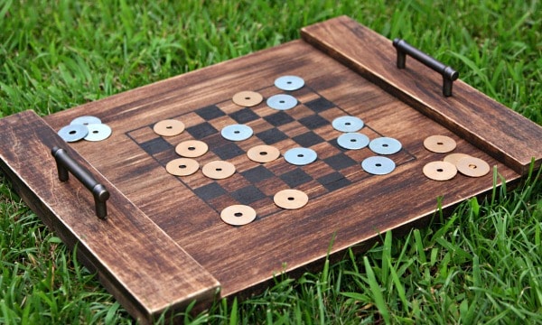 DIY Checkerboard Tray