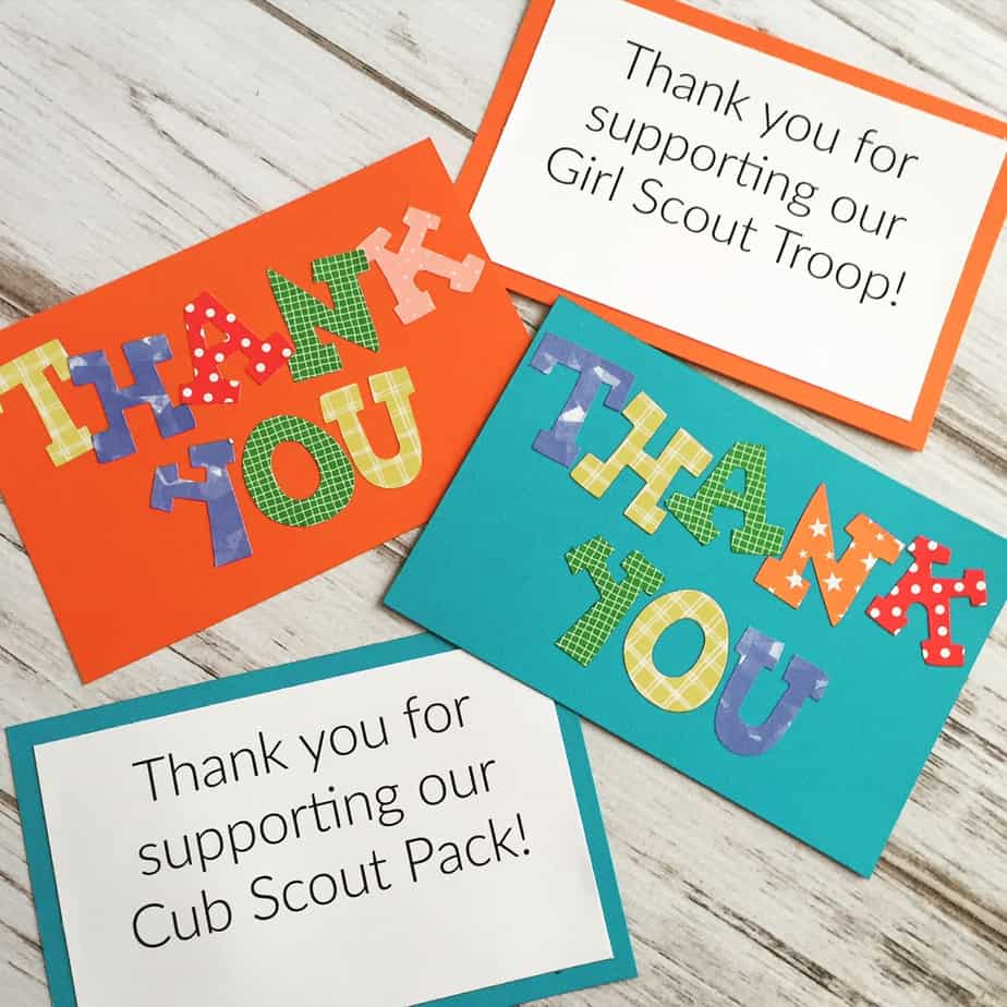 Scout Thank You Notes