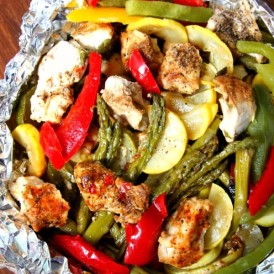 Chicken and Vegetable Foil Packets