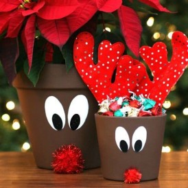 Reindeer Flower Pots