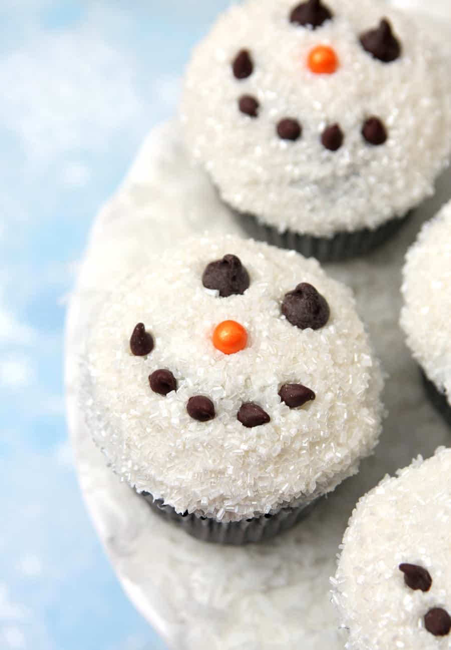 Snowman Cupcakes