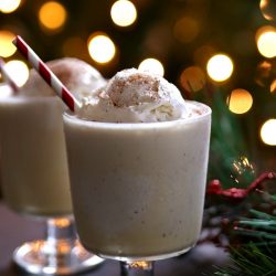If you love eggnog you are going to love these eggnog floats. Add a little brandy for a delicious winter cocktail or serve without for a tasty winter treat.