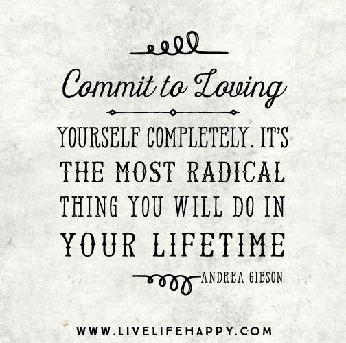 Commit to Loving Yourself More!