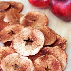 Apple Chips made with simple ingredients.