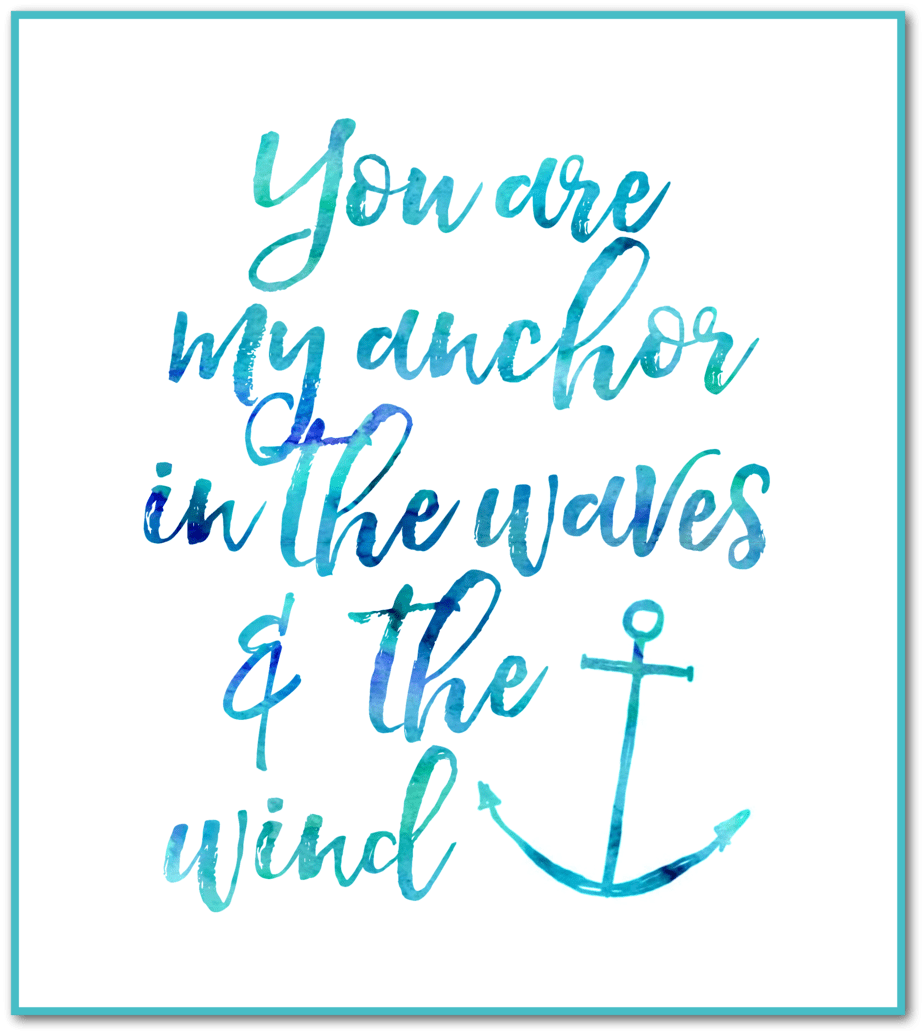 teal you are my anchor teal