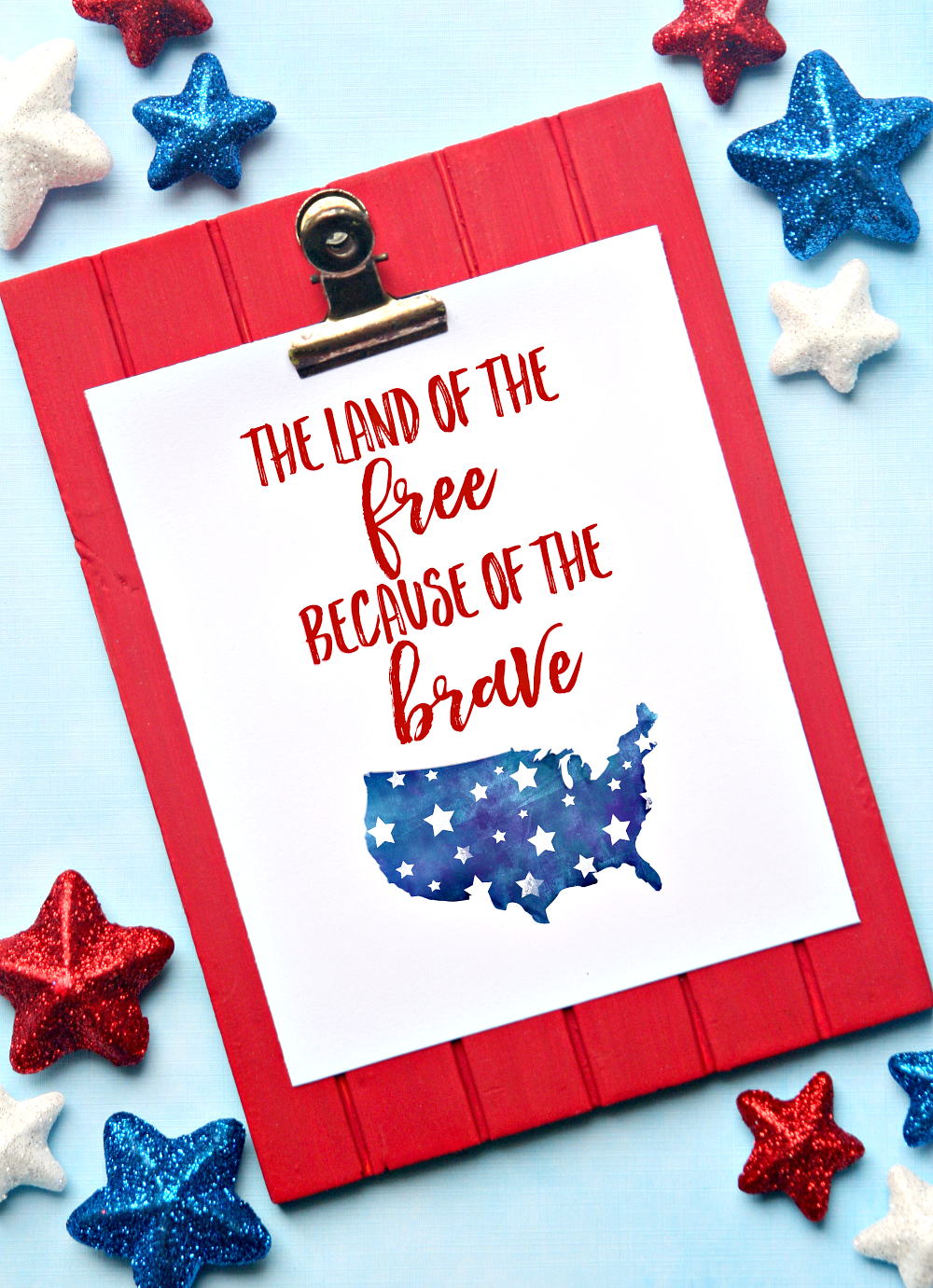 Land of the Free 4th of July Printable