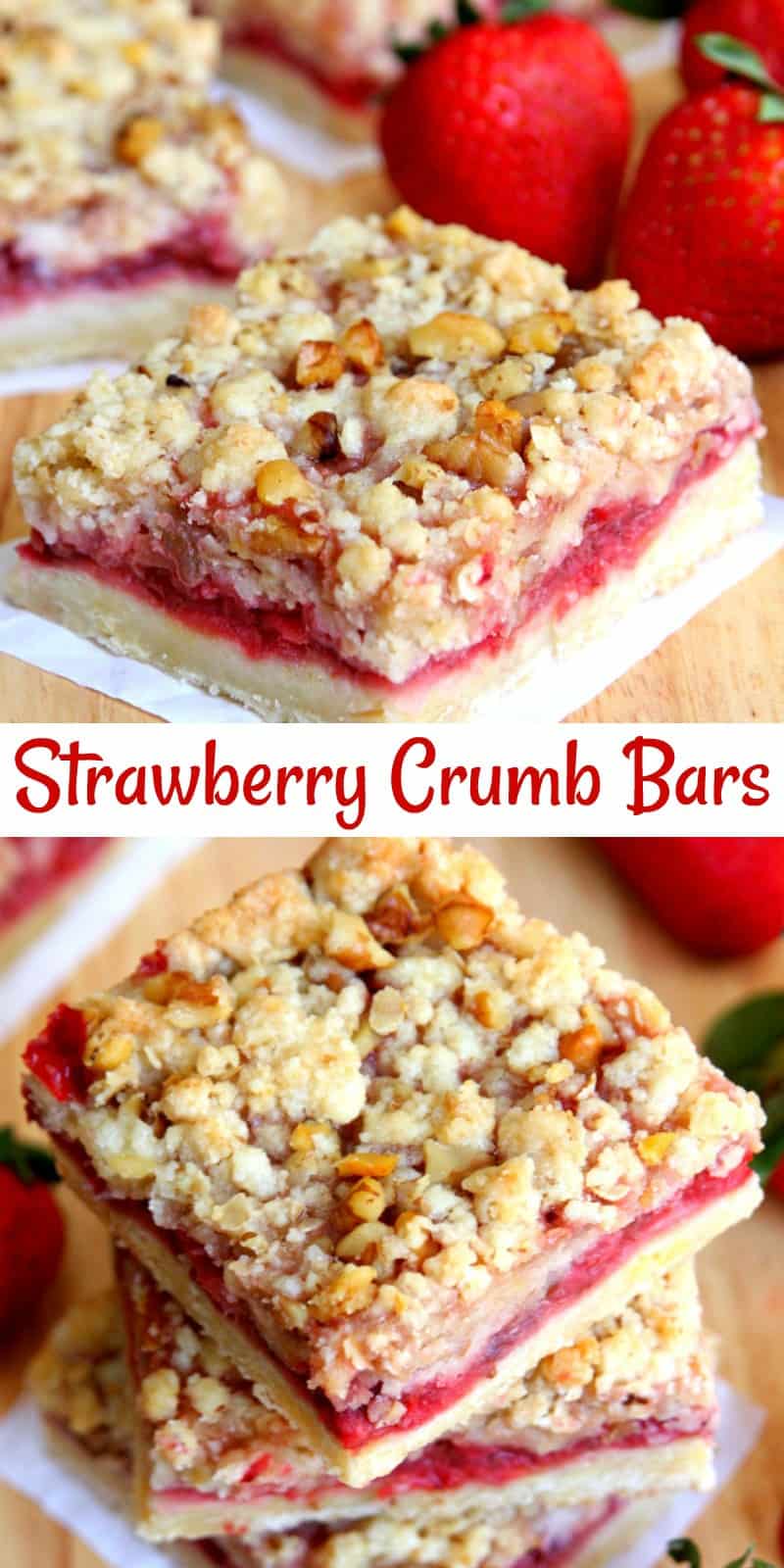 Strawberry Crumb Bars 