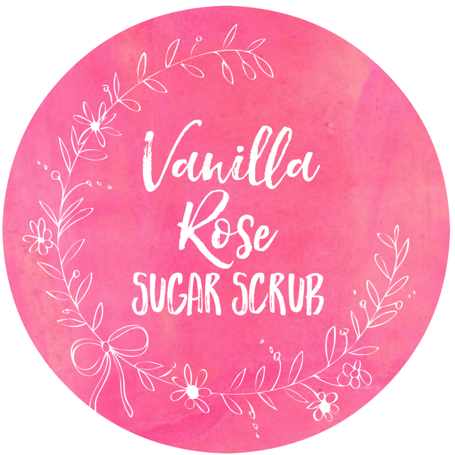 Vanilla Rose Sugar Scrub Label 2