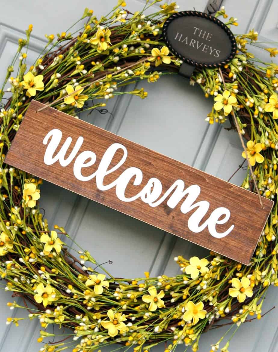 WREATH WELCOME SIGN Home Living Signs Wall D cor Etna pe WREATH WELCOME SIGN Home Living Signs Wall D cor Etna pe