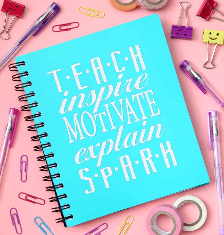 Teacher Notebook {Craft Lightning – Back to School}
