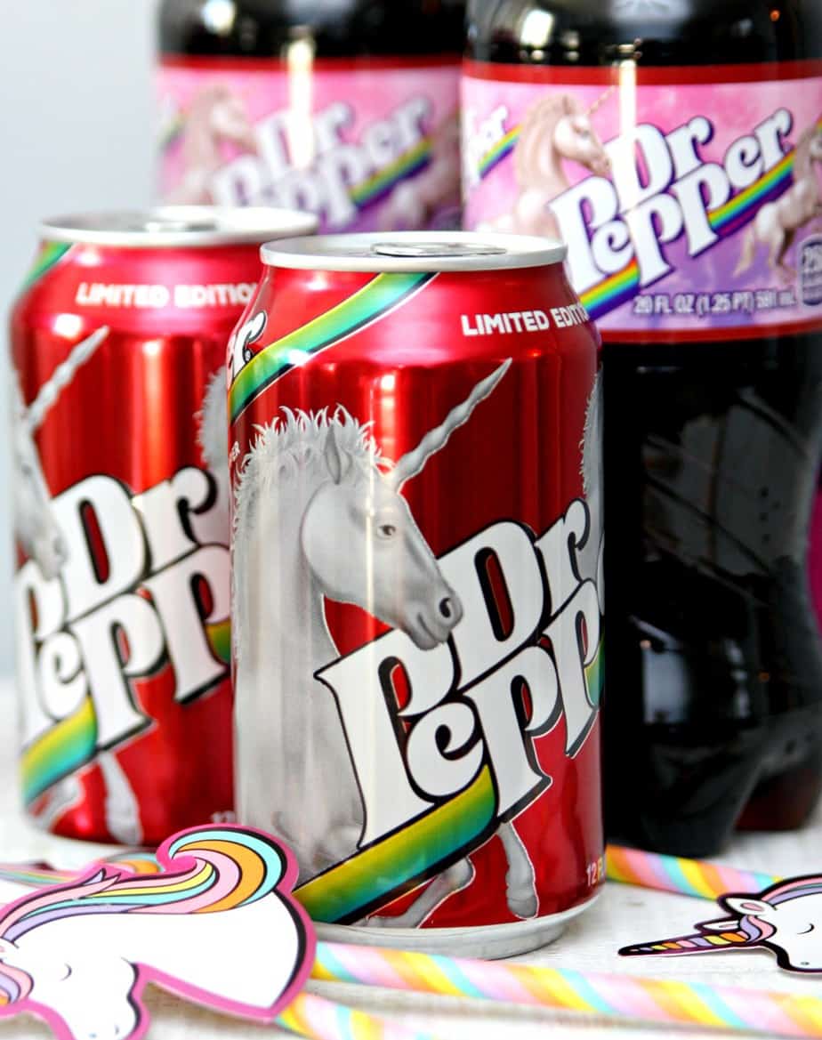 Cheers to Dr Pepper with unicorn labels and this awesome DIY Unicorn Tumbler