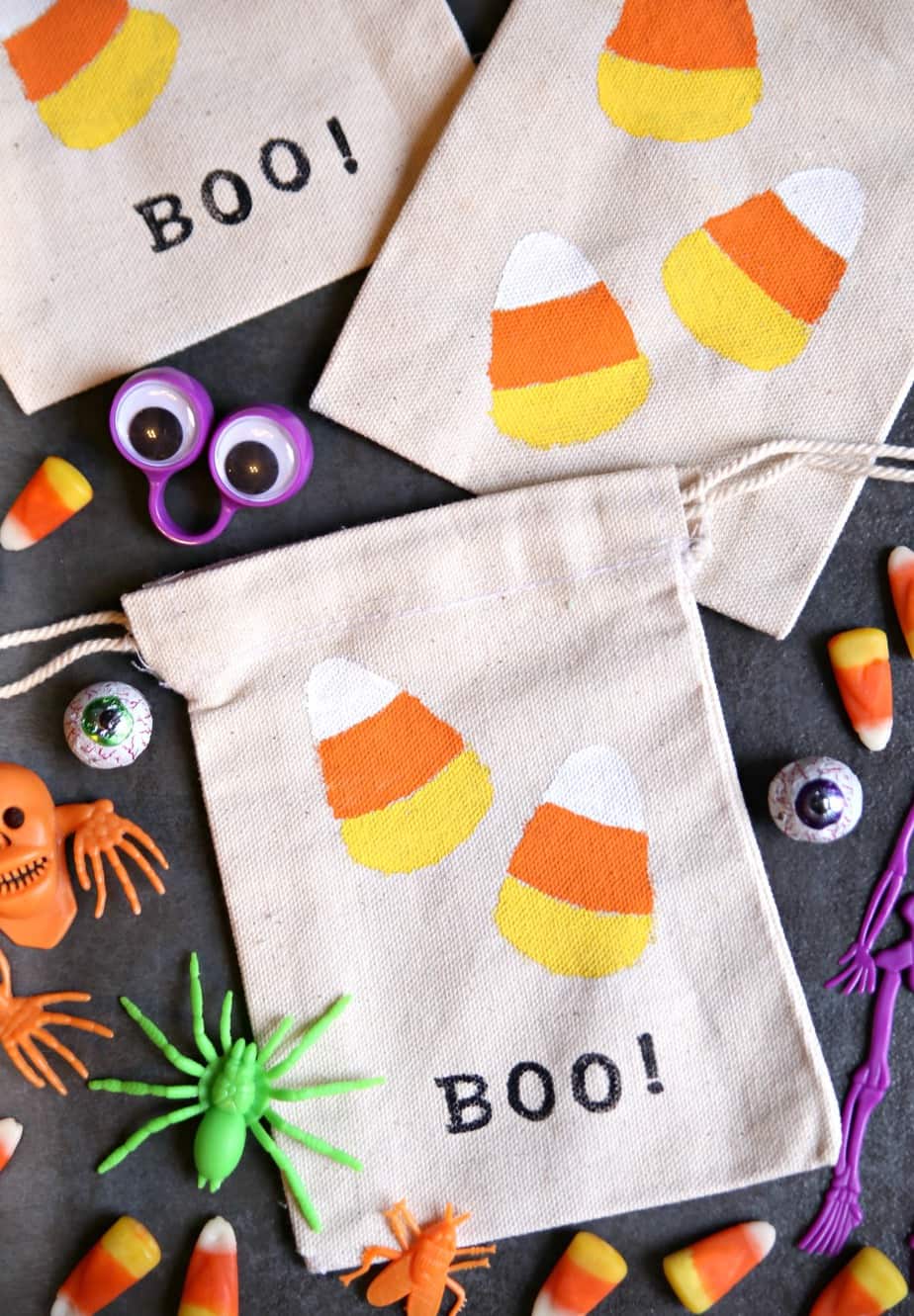 Halloween Candy Corn Treat Bags