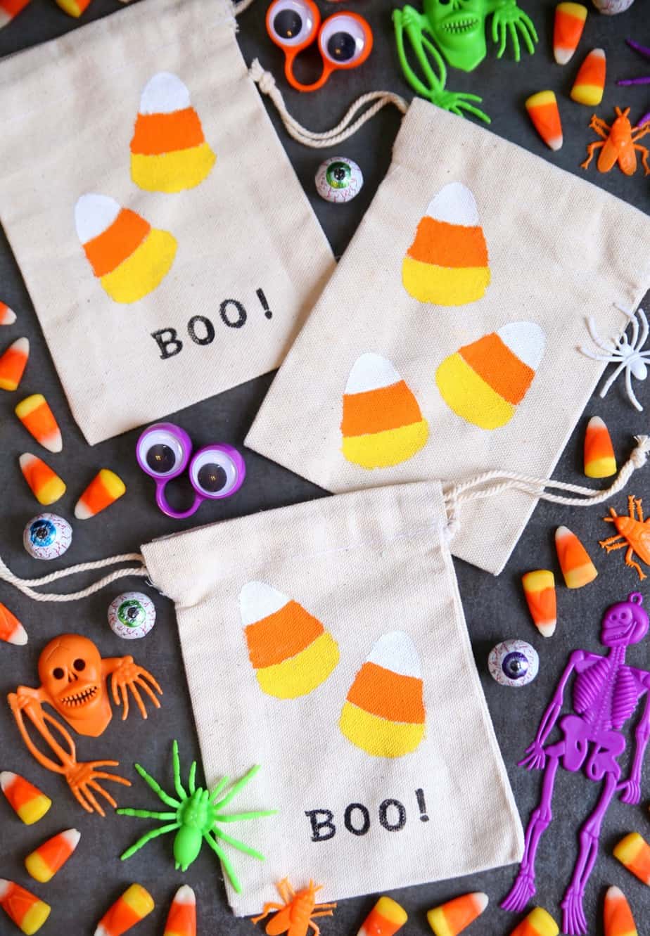 Halloween Candy Corn Treat Bags